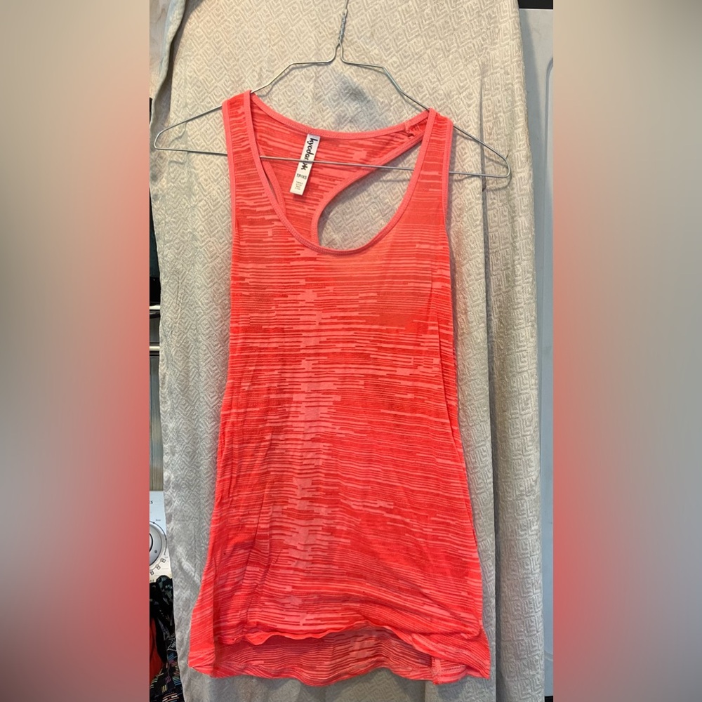 Sheer Pink/Red Tank Top